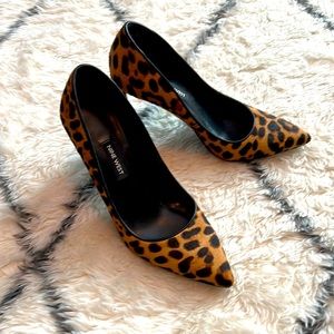 Leopard print Nine West heels